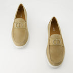 Image of Granville Beige Loafers by Dior for Men - Season Autumn-Winter 2025 - Top View Pair