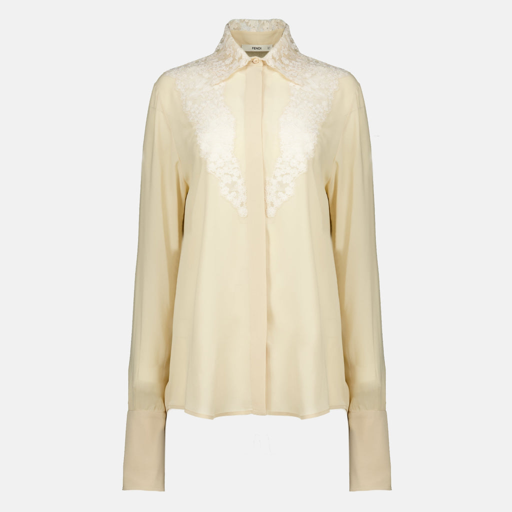 Chemise en Soie Brodée