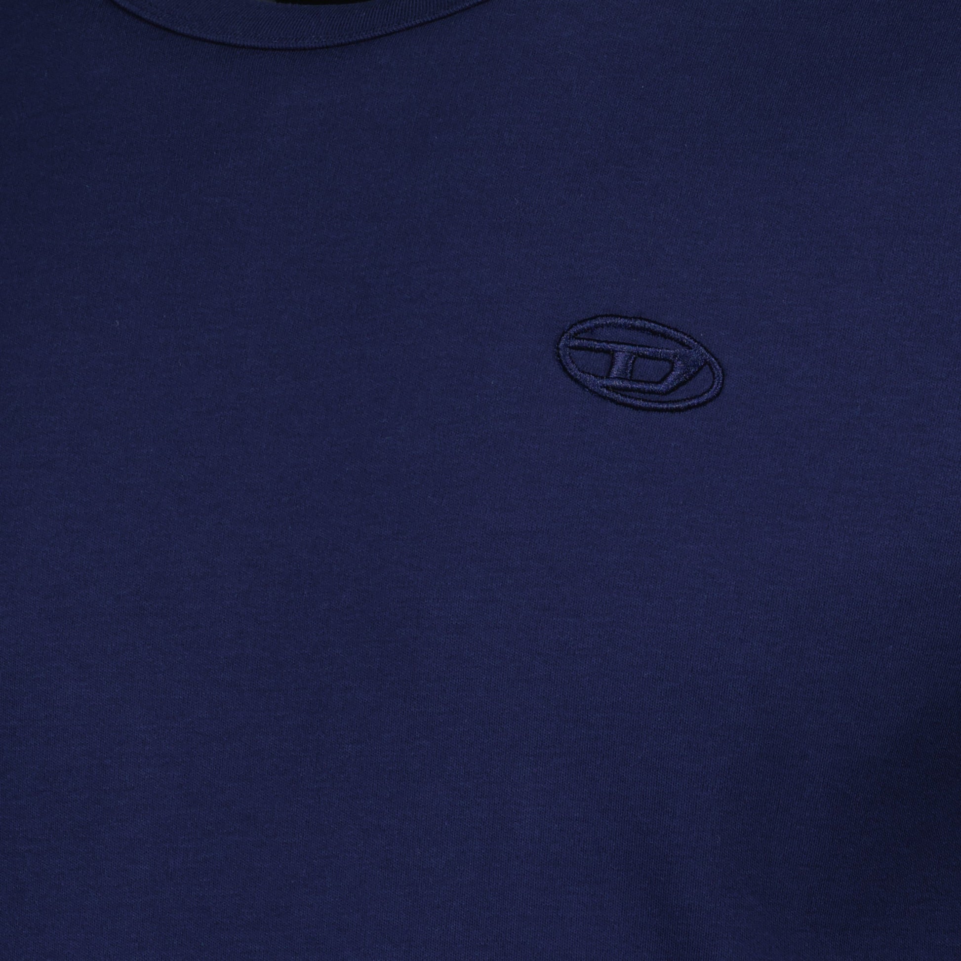 navy t-shirt, T-Adjust-Slits-R17, cotton-elastane blend, Diesel t-shirt, straight fit t-shirt