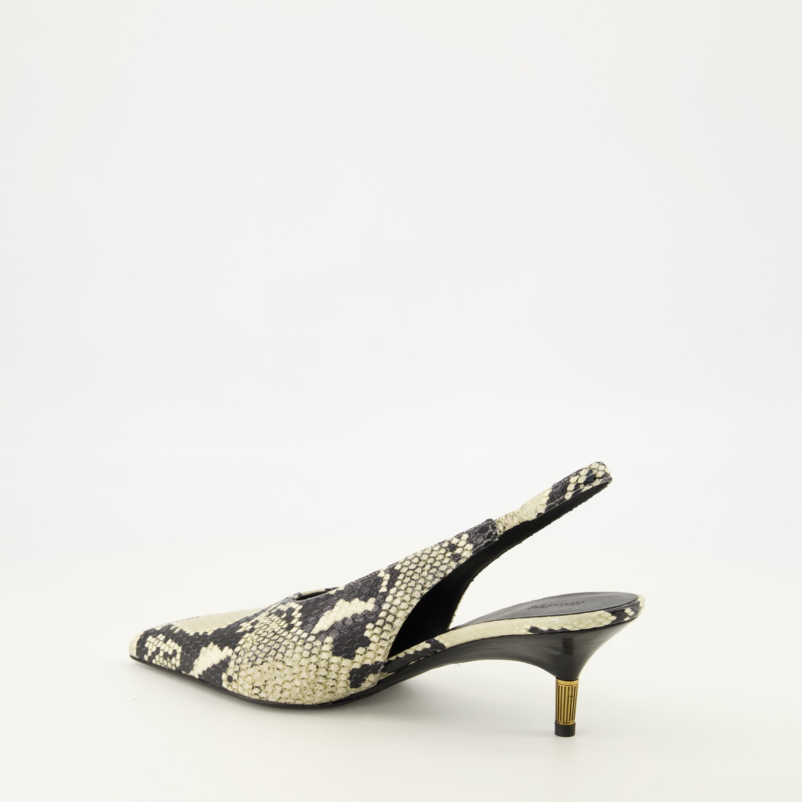 Zapatos de Tacón Bajo Bella Efecto Pitón