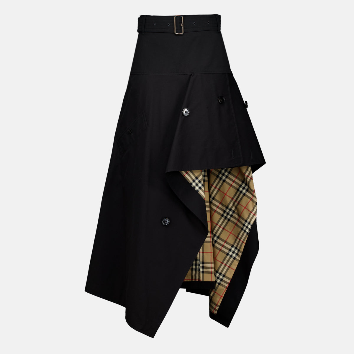 Asymmetrisk Trench Skjørt