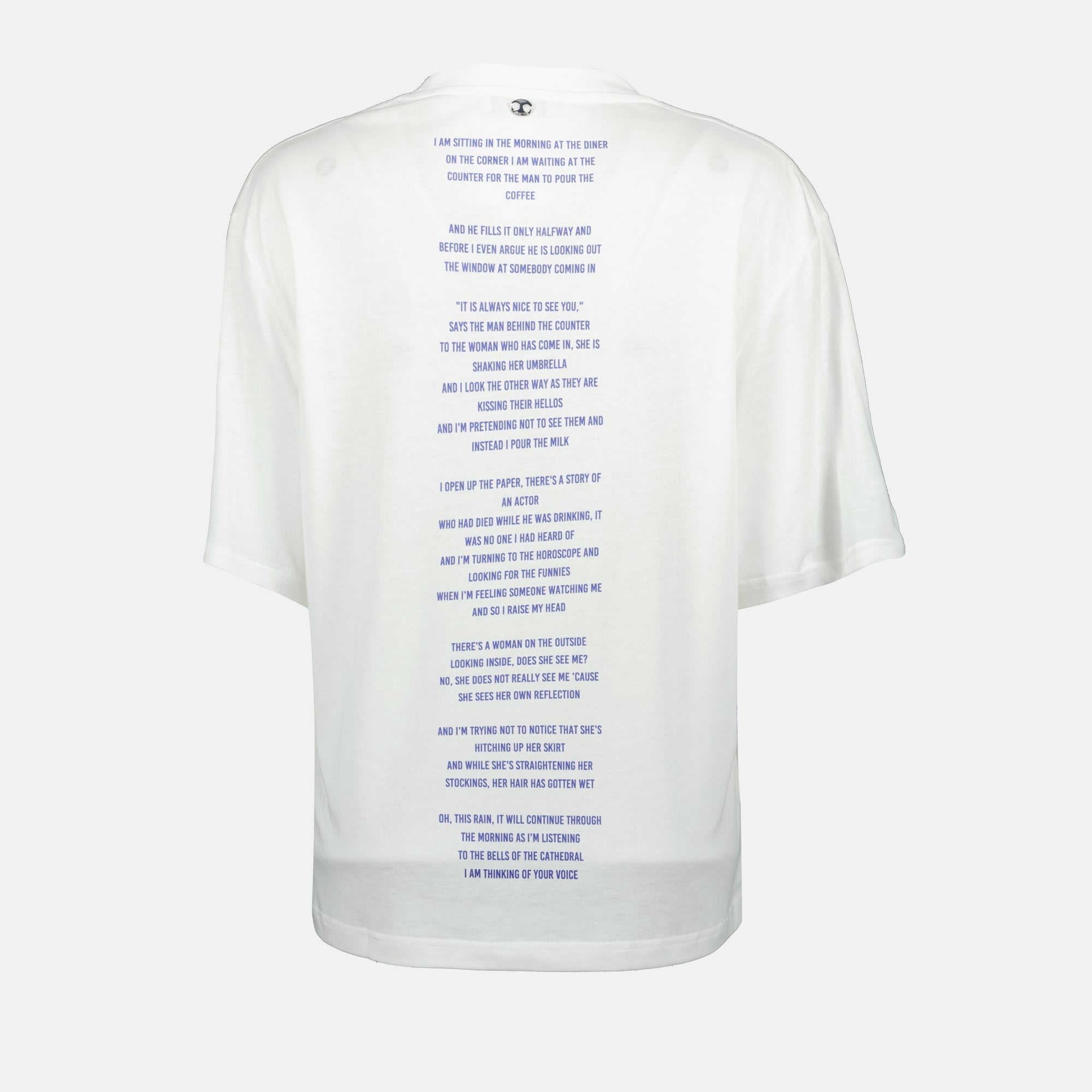 Rabanne T-shirt, Signature T-shirt, Printed shirt, White cotton T-shirt, Spring-Summer collection