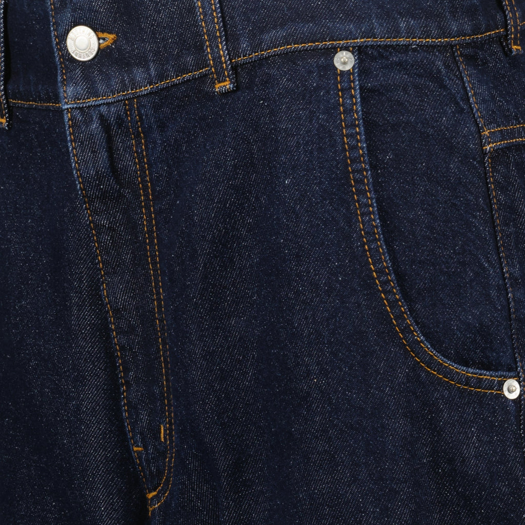 denim jeans, high-waisted jeans, Moschino jeans, dark blue denim, women's fashion