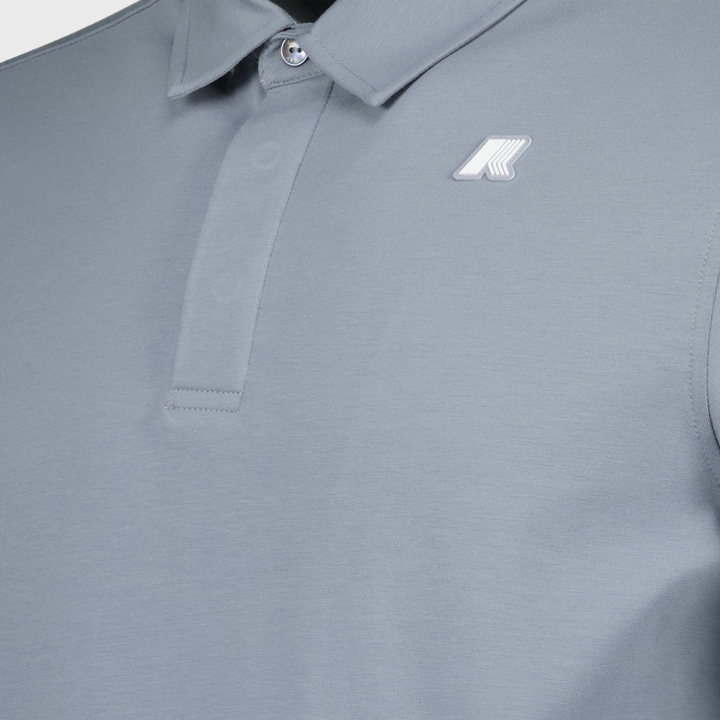 Image of Polo Vincelle Grey by K-Way for Men - Season Spring-Summer 2025 - Detail View 1