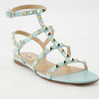 Light Blue Sandals, Rockstud Sandals, Valentino, Women’s Footwear, Designer Sandals