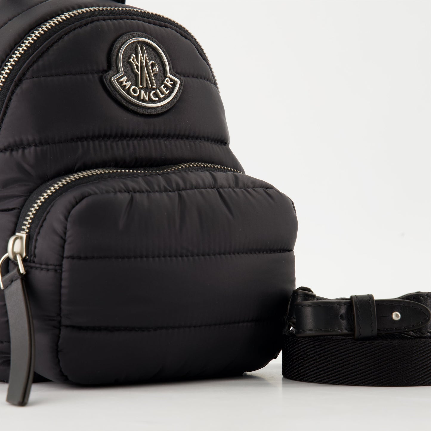 Kilia shoulder bag, Moncler bag, black nylon bag, luxury accessories, adjustable strap bag