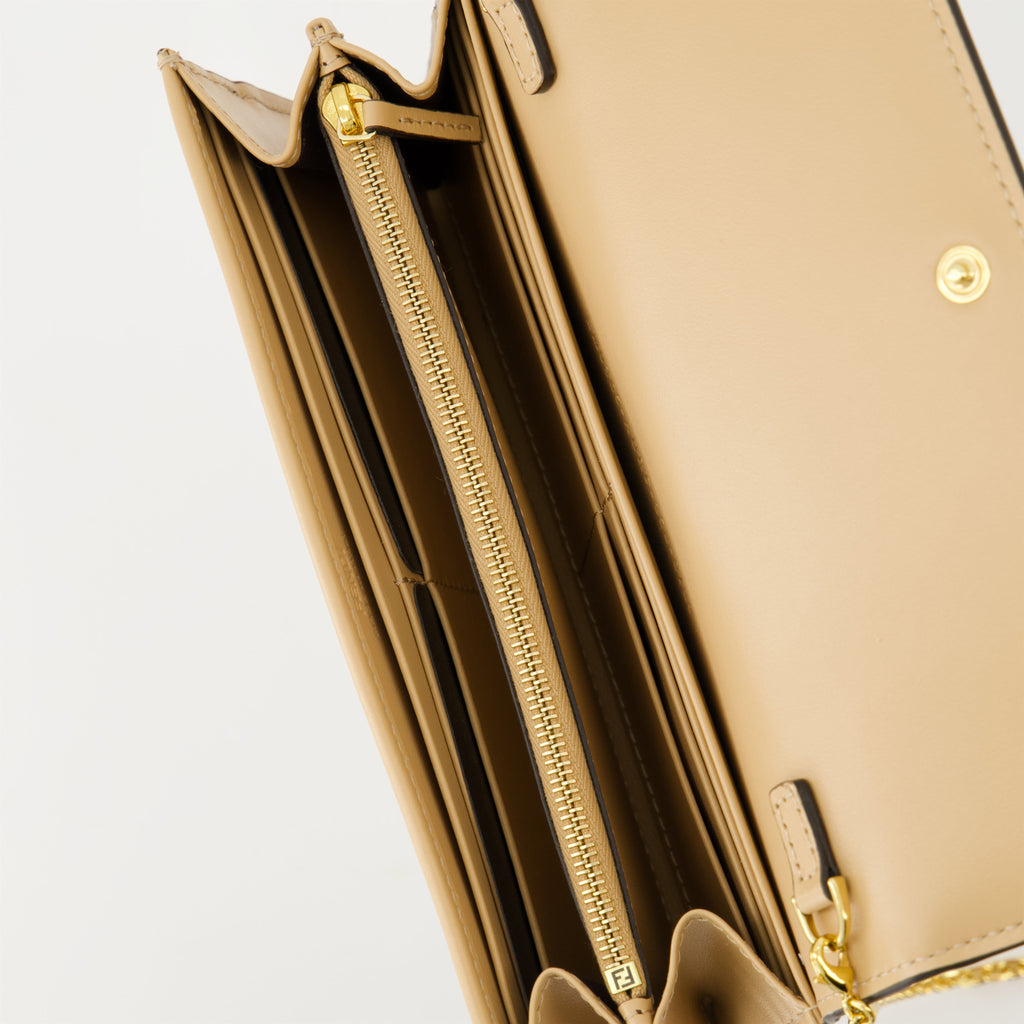 Fendi Roma Wallet, Floral Print Wallet, Designer Wallet, Wallet with Chain, Fendi Accessories