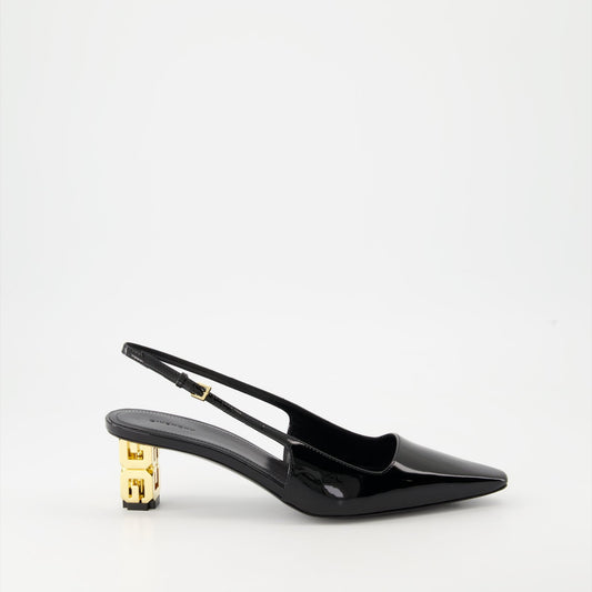 Givenchy pumps, patent leather heels, black pointed toe pumps, luxury footwear, Autumn-Winter fashion