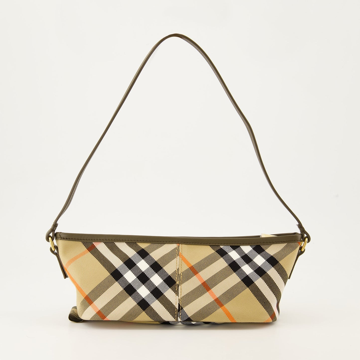 Check Mini Tote Bag, Autumn-Winter Collection, Leather and Canvas, Vintage Check Print, Luxury Accessories