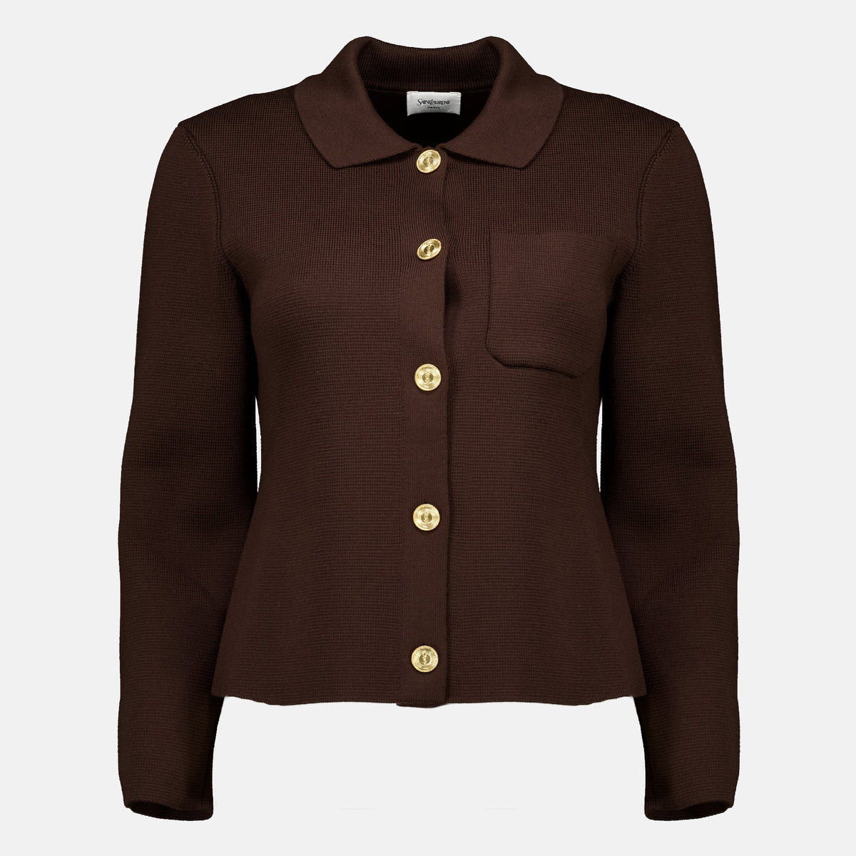 Brown Wool Cardigan