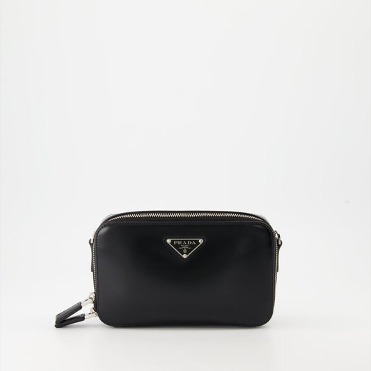 Prada, leather bag, luxury accessories, Spring-Summer 2024, black bag