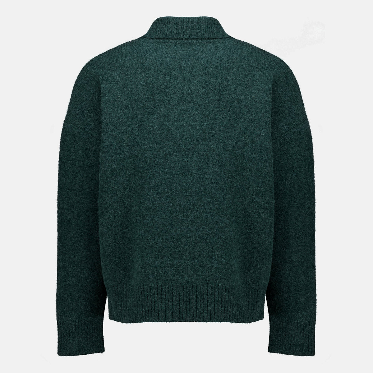 Maglione in alpaca verde scuro