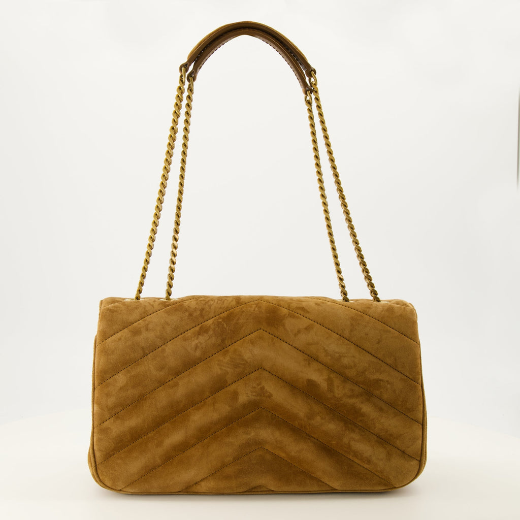 Loulou Medium スエードショルダーバッグ