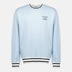 Bild des hellblauen Sport-Sweatshirts - Drôle de Monsieur von Drole De Monsieur für Herren - Saison Frühling-Sommer 2026 - Vorderansicht