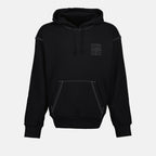 Imagem do Hoodie Preto em Algodão com Logotipo 4G da Givenchy para Homens - Temporada Primavera-Verão 2025 - Vista Frontal