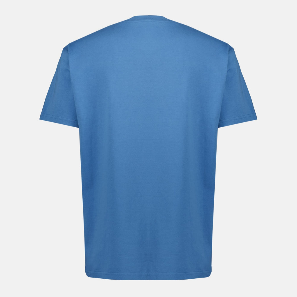 Givenchy t-shirt, light blue cotton t-shirt, gros grain logo tee, Spring-Summer 2026 collection, designer casual wear