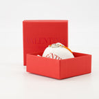 남성을 위한 발렌티노 가라바니의 오렌지 V로고 팔찌 코드 이미지 - 2025 봄-여름 시즌 - 디테일 뷰 1