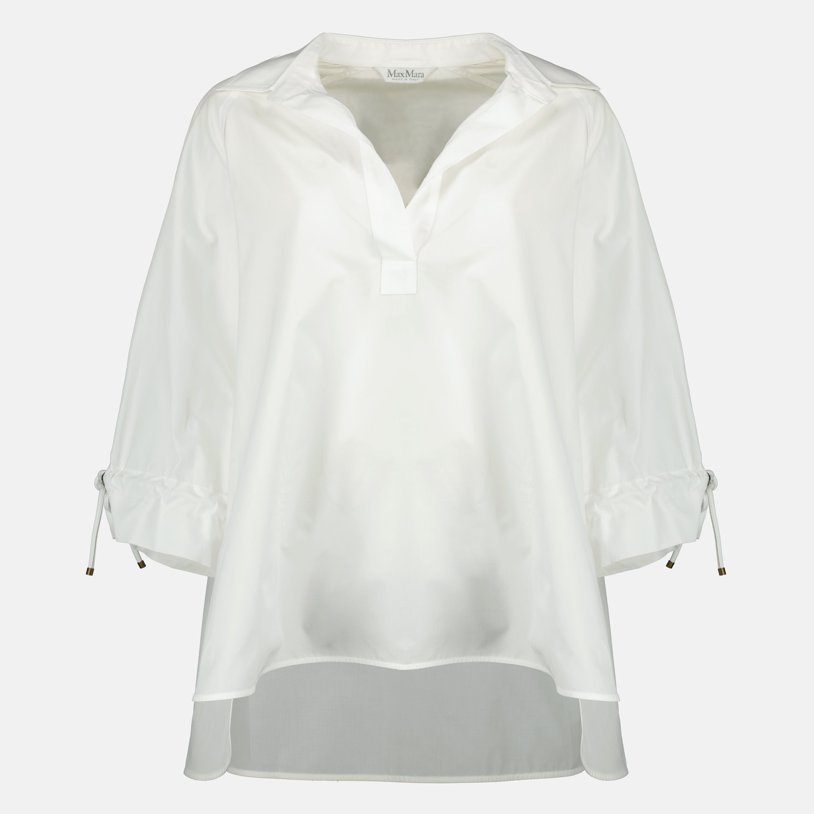 Imagem da blusa de popeline de algodão da Max Mara para mulheres - Temporada Primavera-Verão 2026 - Vista frontal