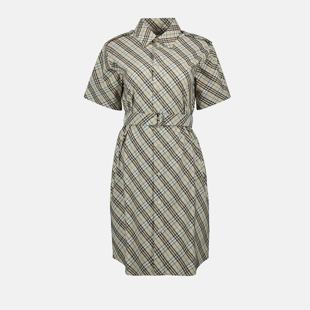 Burberry, Check Dress, Cotton Dress, Spring-Summer Collection, Women's Fashion