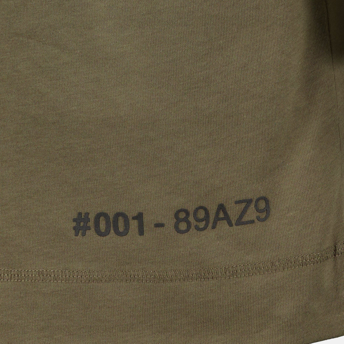 T-shirt de jersey de algodão caqui