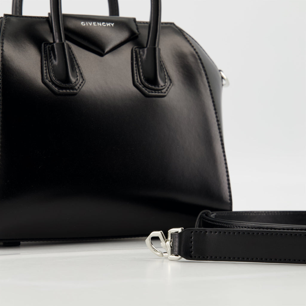 Mini Antigona bag, Givenchy leather bag, designer handbags, luxury accessories, black leather bag