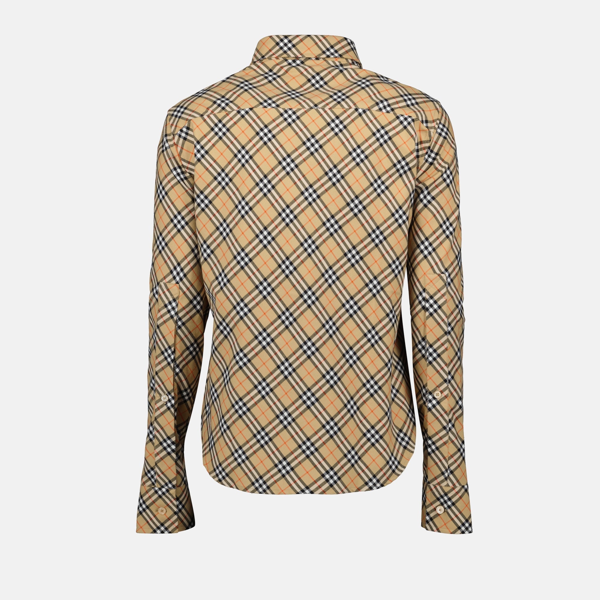 checkered shirt, cotton check shirt, beige checkered, elegant checkered design, autumn winter fashion