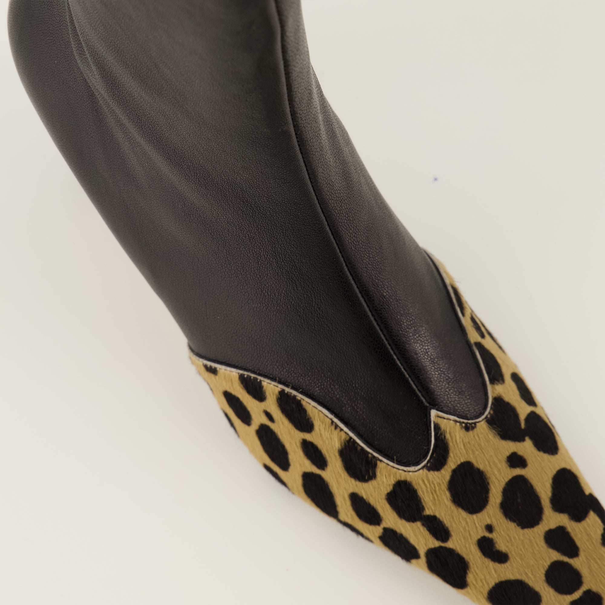 Khaite boots, ankle boots, leopard print, black boots, Fall Winter 2025