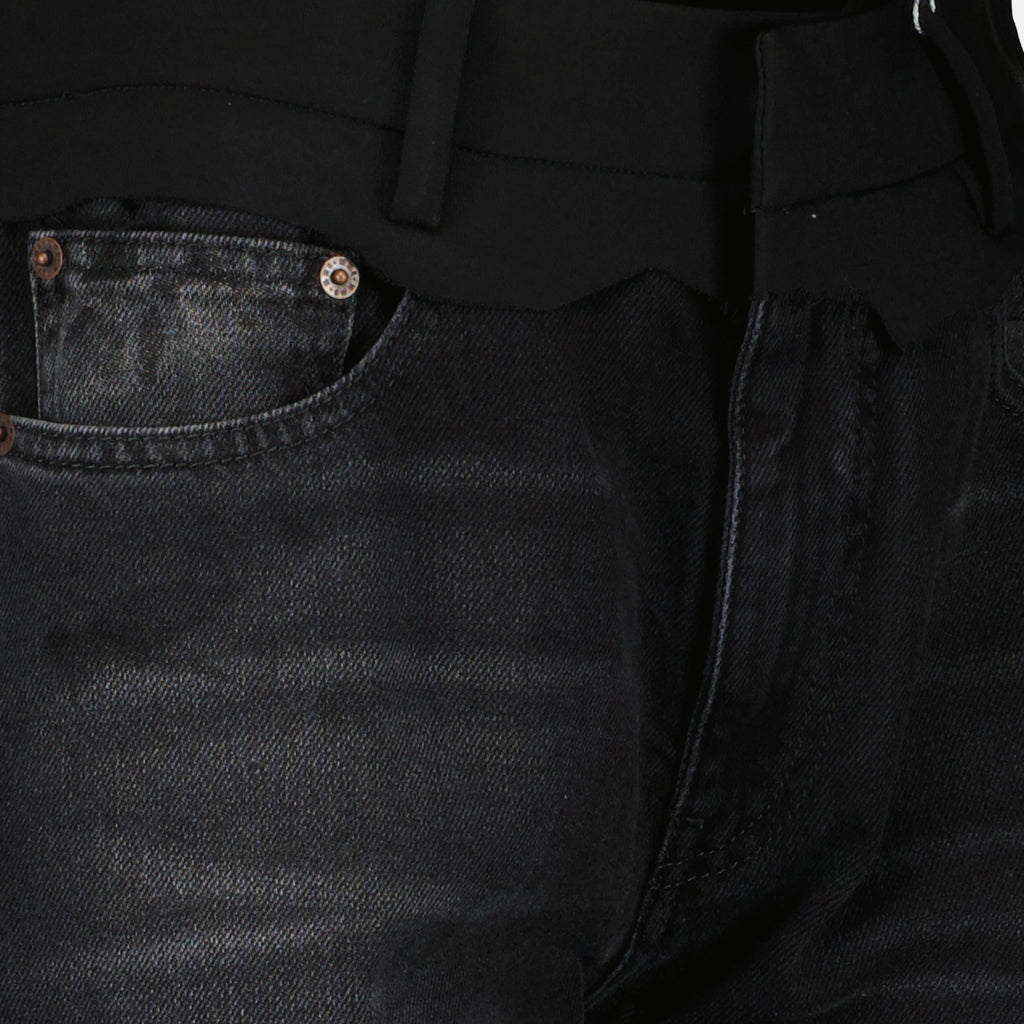 Jean Droit en Denim Noir