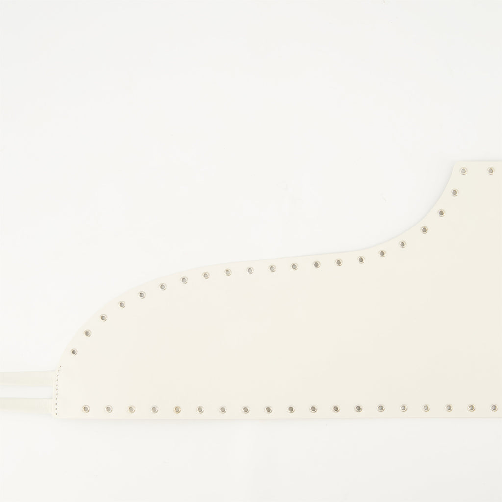 leather belt, Lanny belt, white belt, corset design, fashion accessory