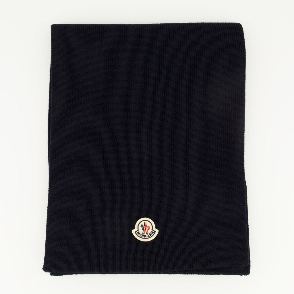 Imagen de una bufanda de lana Moncler - de Moncler para hombres - Temporada Otoño-Invierno 2025 - Vista detalle 1