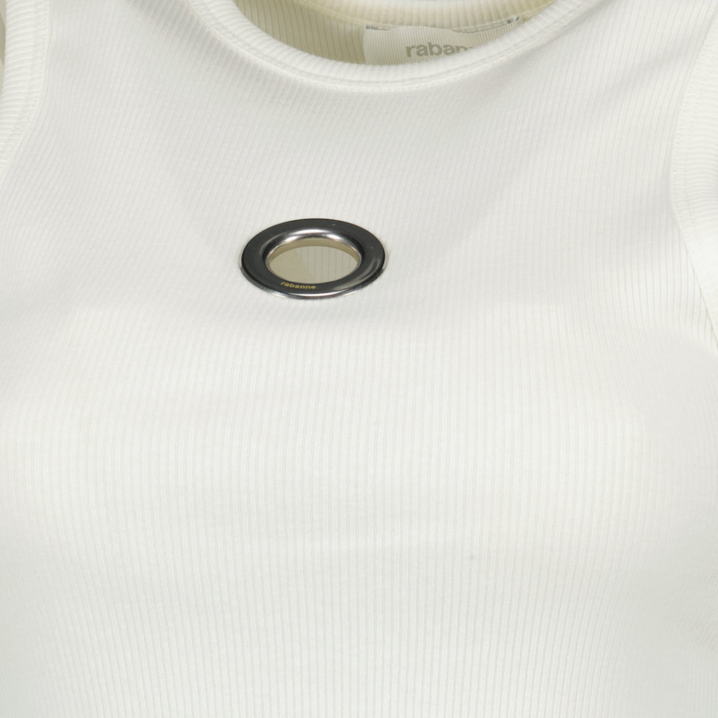 Weißes Baumwoll-Top