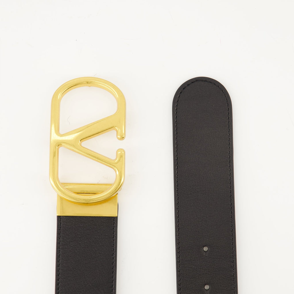 Valentino belt, VLogo belt, reversible belt, luxury accessories, calfskin leather belt