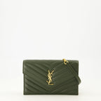Image of Cassandre Envelope Wallet by Saint Laurent for Women - Season Spring-Summer 2026 - Front View