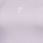 ribbed tank top, lilac top, summer fashion, cotton tank, casual wear