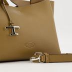 Mini Brown Bag, Tod's handbag, grained calf leather bag, designer accessories, Autumn-Winter collection