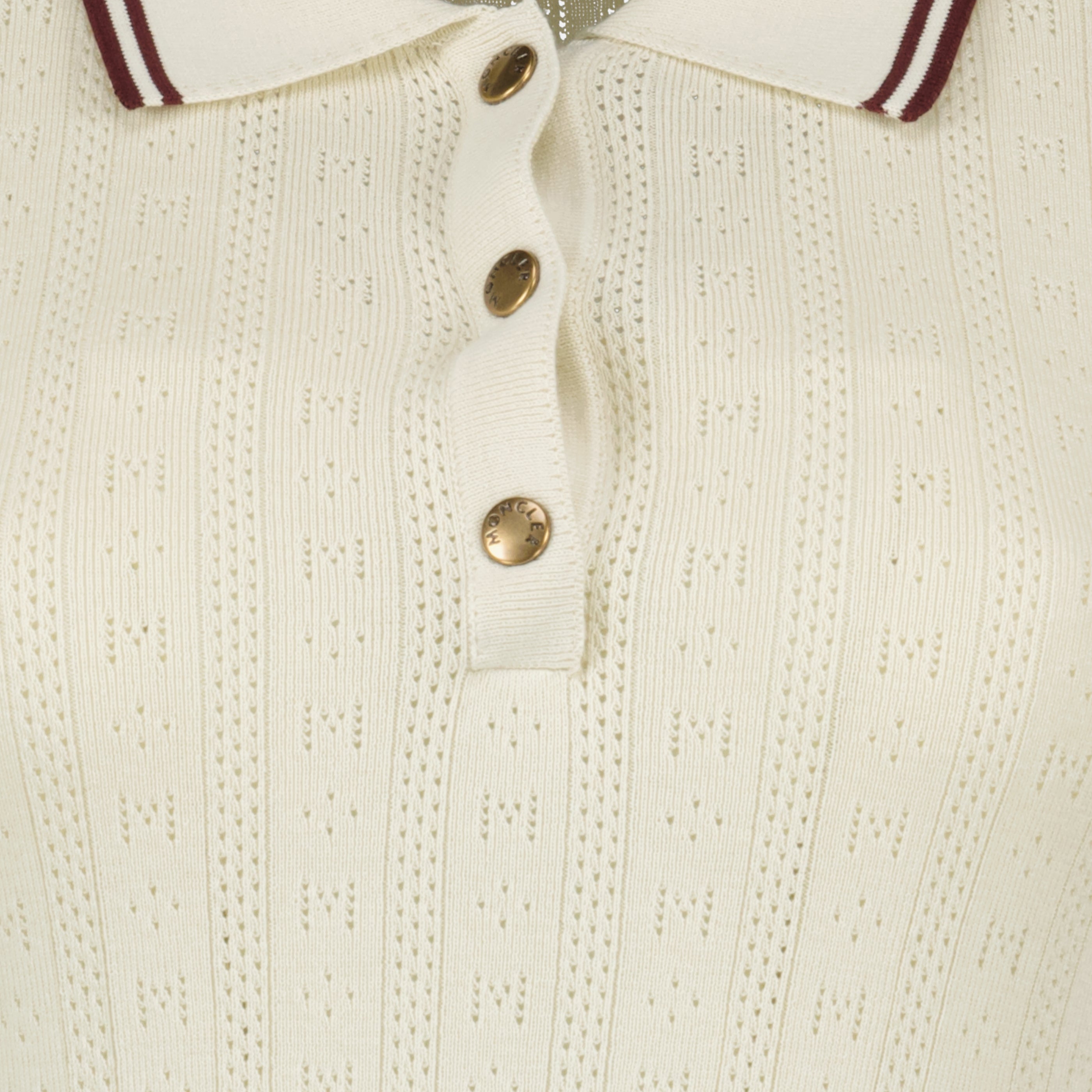 Polo in Cotone Beige con Motivo