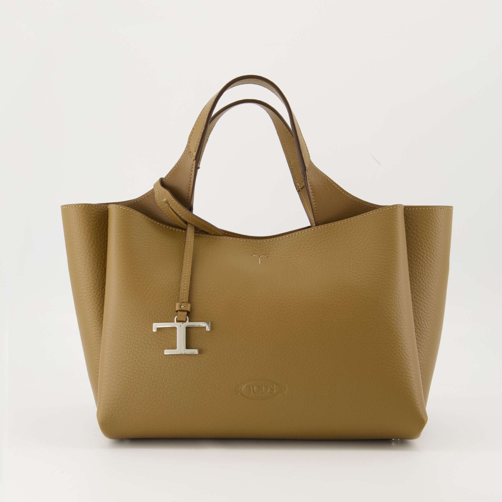 Mini Brown Bag, Tod's handbag, grained calf leather bag, designer accessories, Autumn-Winter collection