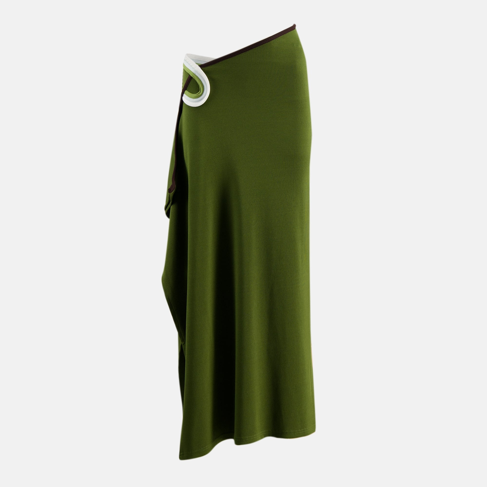 Image of Long Vener Green Skirt by Christopher Esber for Women - Season Spring-Summer 2026 - Front View