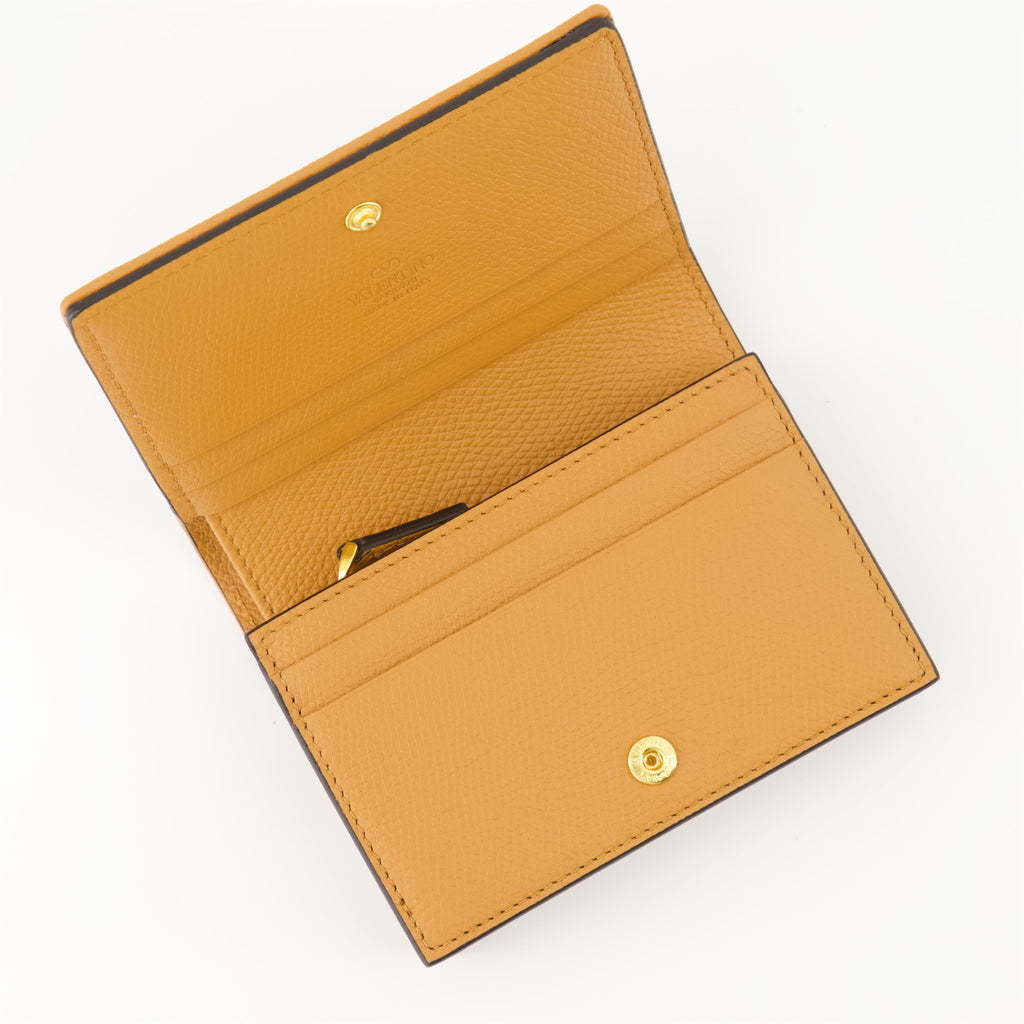 Vlogo wallet, Valentino Garavani accessory, raffia wallet, designer wallet, women's wallet