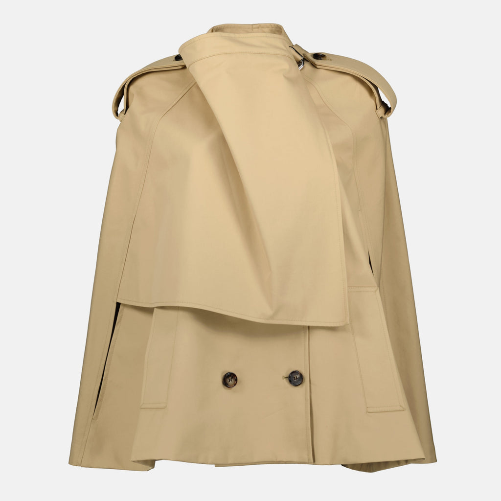 Beige Cotton Cape