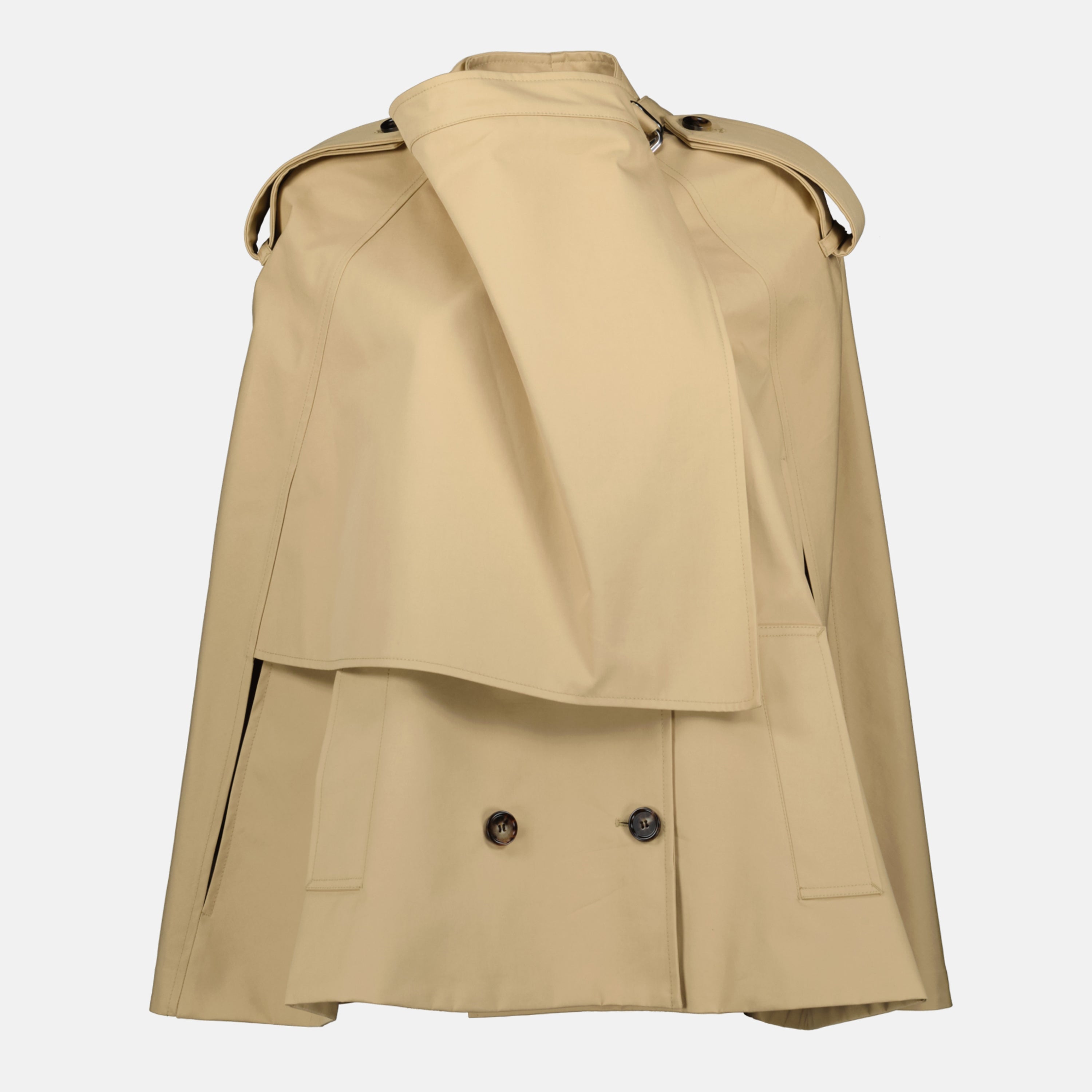 Beige Cotton Cape