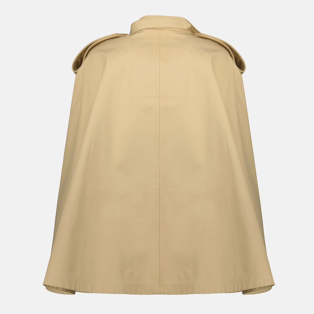 Beige Cotton Cape