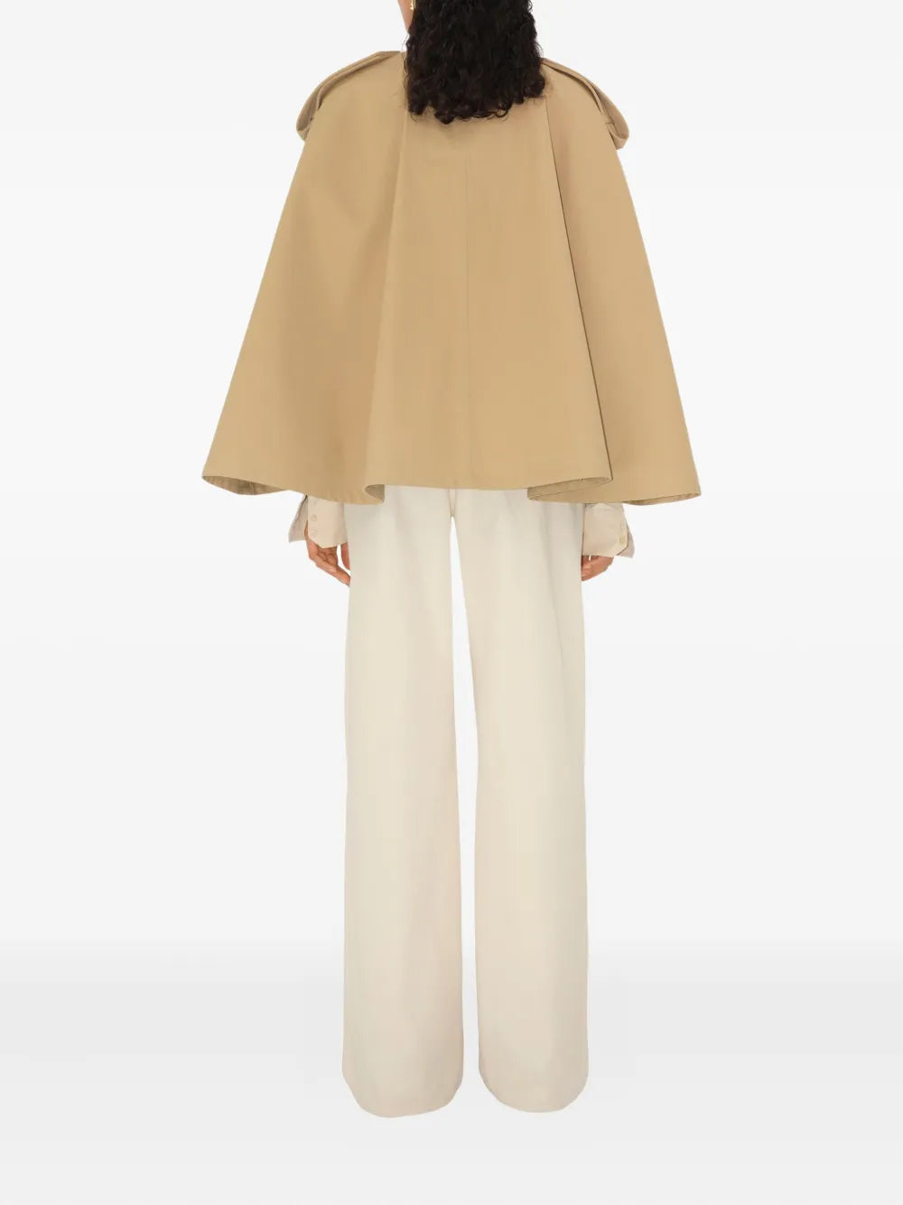 Beige Cotton Cape