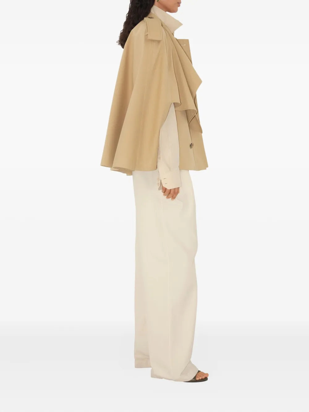 Beige Cotton Cape