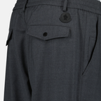 Image of Dark Grey Carrot Pants by Moncler for Men - Season Spring-Summer 2025 - Product detail view 2