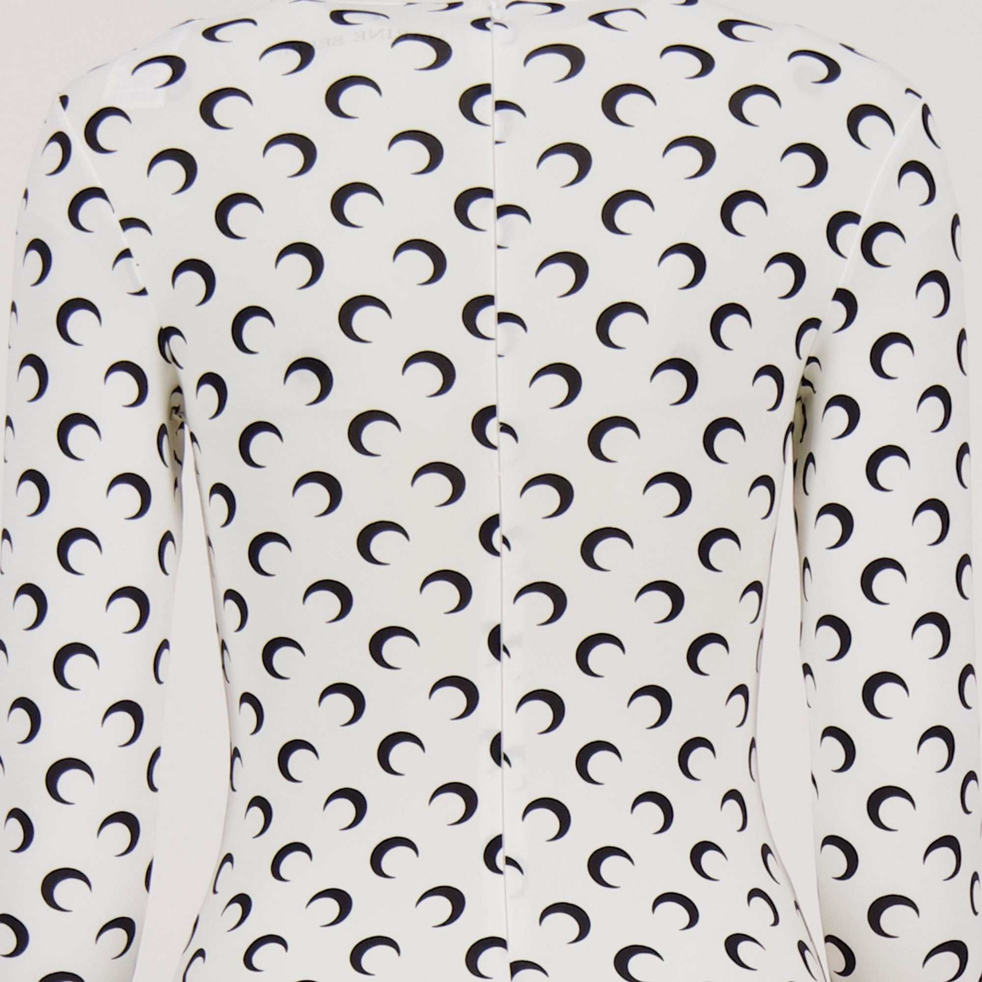 short jumpsuit, Marine Serre, Moon print, Autumn-Winter 2025, polyamide garment