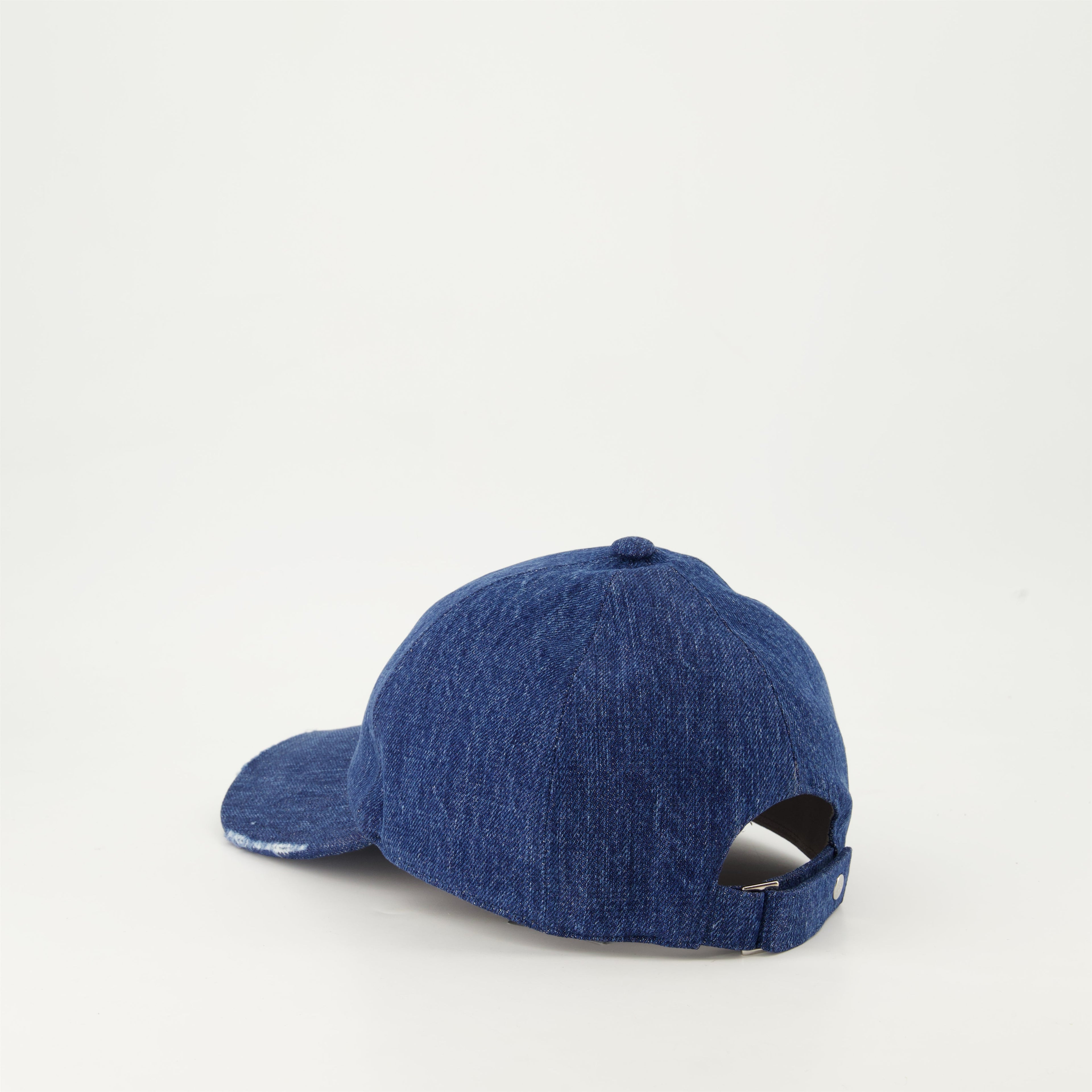 Dior, Denim Cap, Distressed Finish, Men's Accessories, Fall-Winter 2024