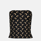 Imagen del Top Bandeau de Jersey Moon de Marine Serre para Mujeres - Temporada Otoño-Invierno 2025 - Vista frontal
