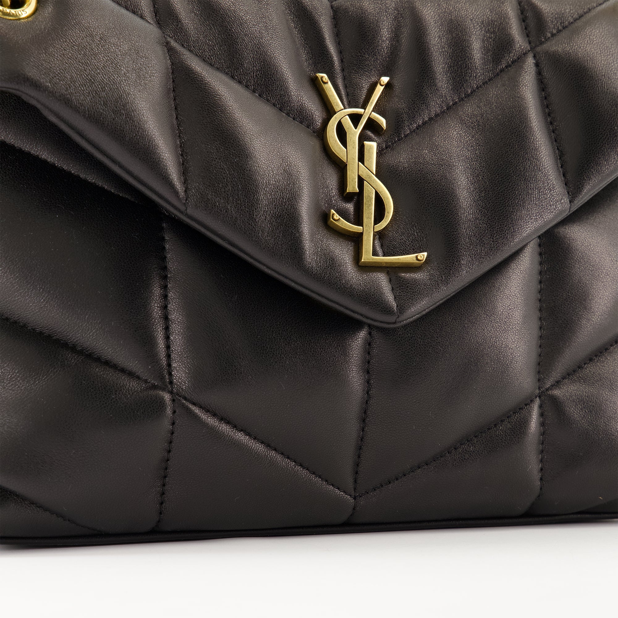 Saint Laurent bag, luxury handbag, quilted leather bag, nappa leather accessory, black shoulder bag
