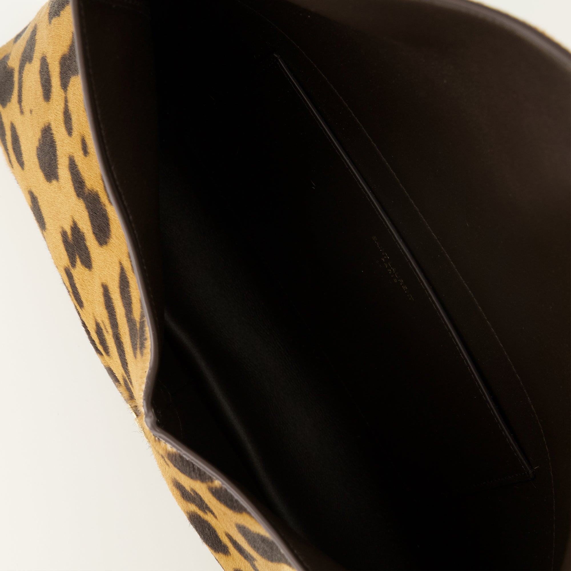 Image of Cassandre Pony Effect Pouch by Saint Laurent for Men - Season Spring-Summer 2026 - Detail View 2